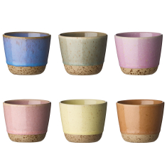 Raw Mugg Mixade Färger 30cl, 6-pack