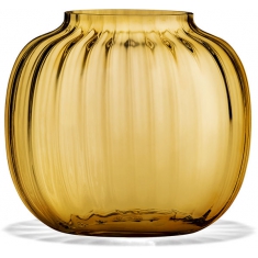 Primula Oval Vas bärnsten H 12,5 cm