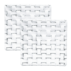 Bossa Nova Fyrkantig Tallrik 14cm, 2-pack