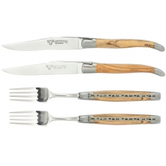 Bestickset 4 Delar Oliv, Rostfri Matt