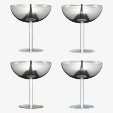 Lido Dessertskål Mixade Färger, 4-pack