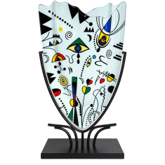 Glasvas Fantasi & Smidesställning H 47,5cm