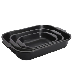 Roast It Auflaufform 3 Teile schwarz