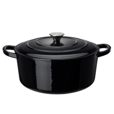 Basic Gjutjärnsgryta Svart, 6,5 L