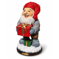 Golvtomte med paket H 41cm - Julfigur