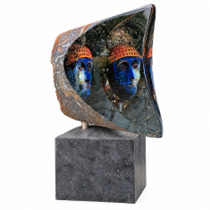 Bertil Vallien Janus – Unik Skulptur
