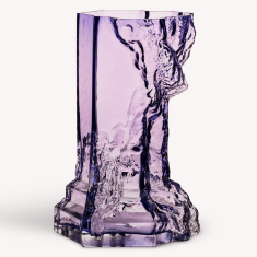 Rocky Baroque Vas,  Plommon, H 25cm