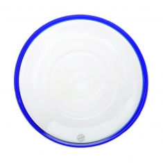Blå Kant Assiett, Ø 20cm