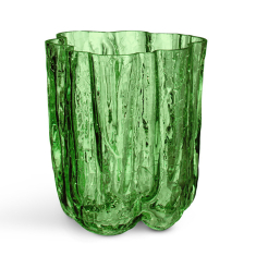 Crackle Vas Grön, H 12cm