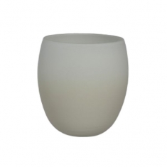 Marängvit Ljuslykta, H 10cm