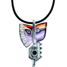 Rurik Halsband Lila/Orange