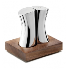 Drift Salt & Pepper Shakers med valnötsbas