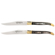 Knivset 2 Delar Horn, Mässing