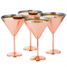 Martini/Cocktailglas Roséguld 46cl, 4-pack