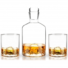 Mountain Decanter & 2-pack Whiskyglas
