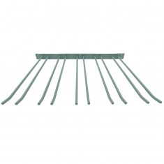 Glashängare 20 Glas, Grå m Väggfäste