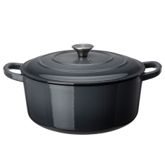 Basic Gjutjärnsgryta Grå, 6,5 L