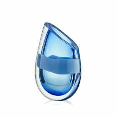 Ovum vas H 190 mm ljusblå