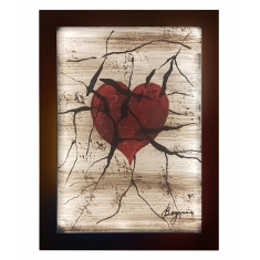 Glastavla & Belysning Kärlek, Stor