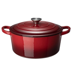 Basic Gjutjärnsgryta Röd, 4,4 L