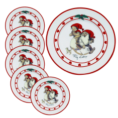 Julservis Assiett Ø 20,5cm, 6-pack