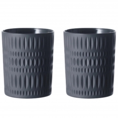 Ethno Mattsvart Whiskyglas 30cl, 2-pack