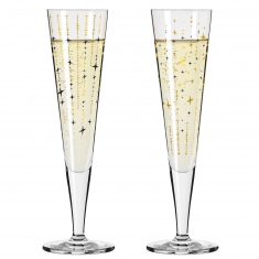 Goldnacht Champagneglas Starfall 20cl, 2-pack