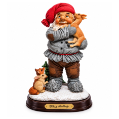 Tomte med Rådjur 20 cm – Julfigur