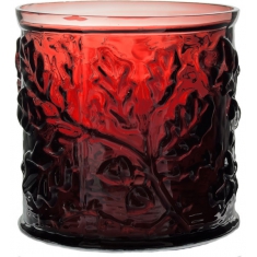 Kungliga Eken Kruka/Lykta/Vas Mörkröd H 15cm