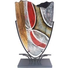 Glasvas Salvador & Smidesställning H 47,5cm