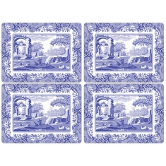 Blue Italian Bordsunderlägg 40x29cm, 4-pack