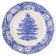 Blue Italian Christmas Tallerken, Ø 27cm