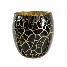 Croco Ljuslykta Svart/Guld