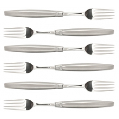 Gaffelset 6 delar rostfri, matt