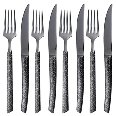 Lava Bestickset Antracit, 8 delar