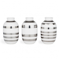 Omaggio Vas Mini 3-pack, Silver