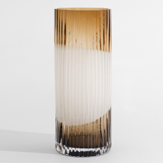 Plissé Vas Brun/Vit, Ltd Ed 10ex