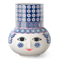 Olga Vas Blå, H 20cm