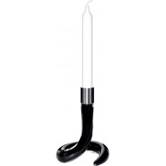 Cobra Ljusstake Svart, 17,5cm