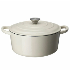 Basic Gjutjärnsgryta Vit, 4,4 L