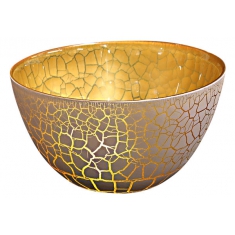 Croco Skål Vit/Guld, Ø 21cm