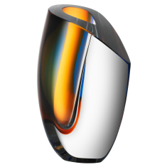 Mirage Vase Blue/Amber, H 21cm