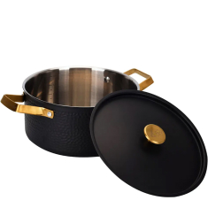 Arvet Mio kastrull 4 L svart hamrad