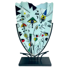 Glasvas Fantasi & Smidesställning H 47,5cm