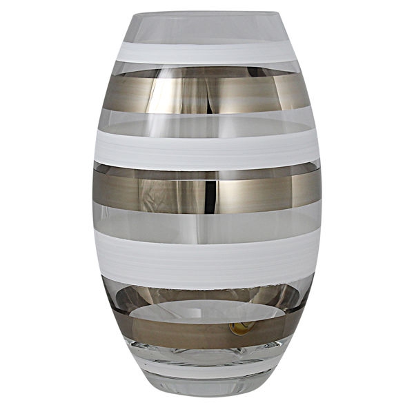 Versailles Vas Konvex Silver, H 26cm - Nybro