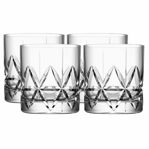 Peak Whiskyglas DOF 34cl, 4-Pack - Orrefors