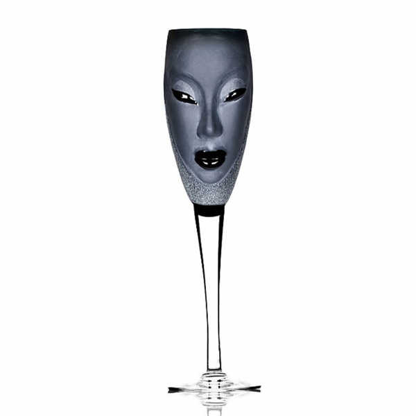 Electra Champagneglas Svart, 25cl - Målerås