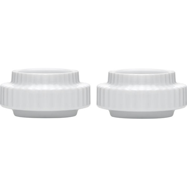 Ljuslykta Vit Ø 6,5cm, 2-Pack - Lyngby Porcelæn