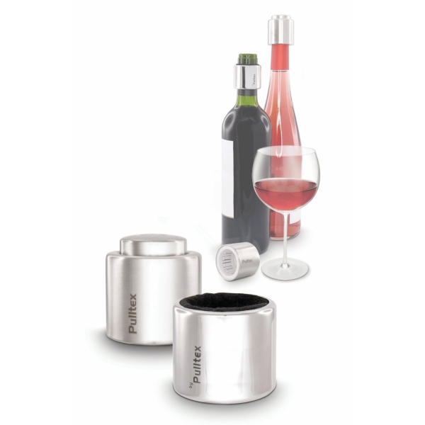 Wine Stopper & Droppring Chrome - Pulltex