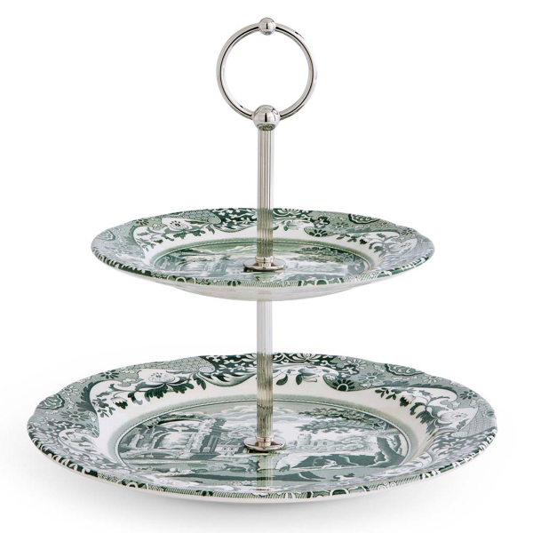 Heritage Green Italian Kakfat, 2 våningar - Spode